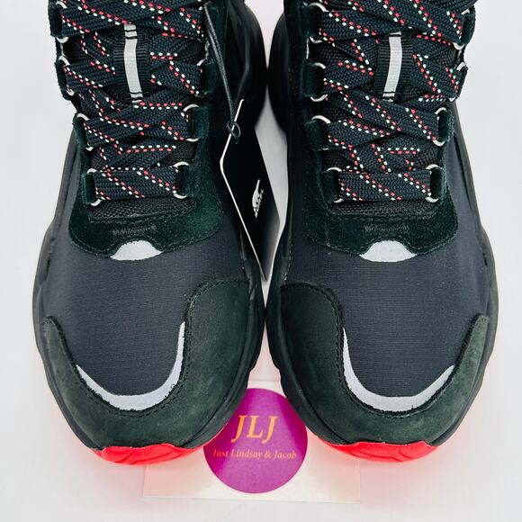 Sorel Women's Kinetic RNEGD Conquest WP Boots Black/Red NL4400-012 Size 5 - Picture 4 of 11